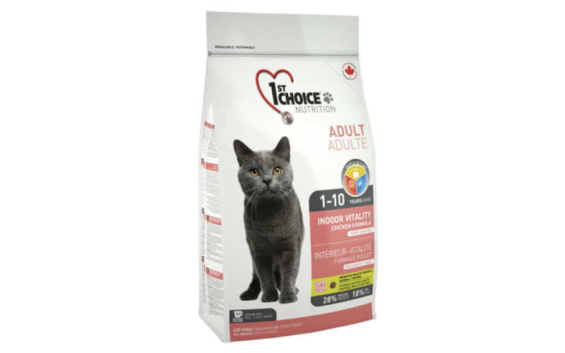 1ST CHOICE Для домашних кошек, цыпленок (Фест Чойс Vitality). Вес: 350 г