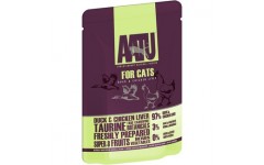 AATU Паучи для кошек Утка и Куриная Печень (FOR CATS DUCK & CHICKEN LIVER). Вес: 85 г