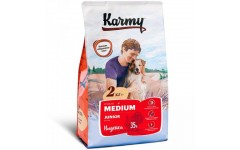 KARMY сухой корм Медиум Юниор для щенков средних пород Индейка. Вес: 15 кг
