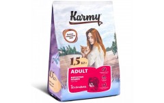 KARMY сухой корм Эдалт для кошек Телятина. Вес: 10 кг