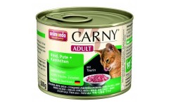 Animonda Консервы CARNY ADULT с говядиной, индейкой и кроликом для взрослых кошек. Вес: 200 г