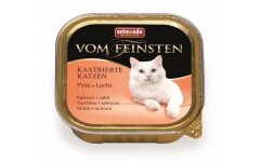 Animonda Консервы для кастрированных кошек с индейкой и лососем (Vom Feinsten for castrated cats). Вес: 100 г