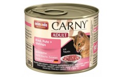 Animonda Консервы для кошек с говядиной индейкой и креветками (Carny Adult). Вес: 200 г
