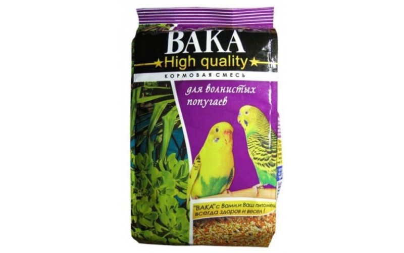Вака High Quality Корм для волнистых попугаев. Вес: 500 г