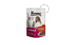 KARMY ADULT корм для кошек Пауч Телятина в соусе. Вес: 80 г