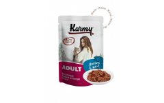 KARMY ADULT корм для кошек Пауч Лосось в желе. Вес: 80 г