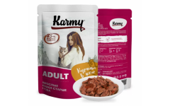 KARMY ADULT корм для кошек Пауч Курица в желе. Вес: 80 г